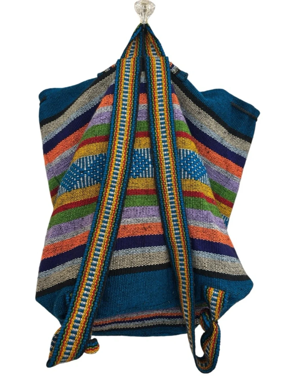 Pinzon Boho‎ Bright Multicolored Cotton Backpack OS